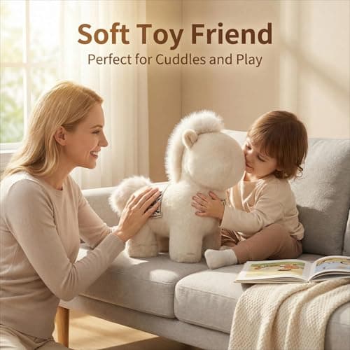 LXYUNKJ 2026 Year of The Horse Stuffed Animals Plush Soft Plushie Toys - Mascot Doll Toys Zodiac Decor, Super Cute Plush Soft Toy for Adults, Kids and Families Gifts (10" Dì Lú) - Thumbnail 2