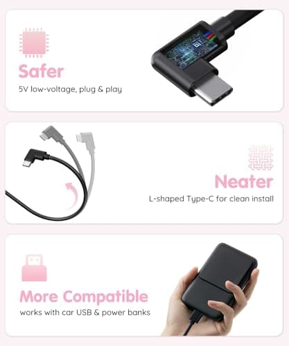 Babyvue BV4 USB Car Baby Camera, 7" 1080P HD Screen, Clear Auto IR Night Vision Back Seat Camera, Easy Install & Adjustable Brightness, Baby Shower & First Birthday Gift for Girls, Pet Friendly - Thumbnail 4