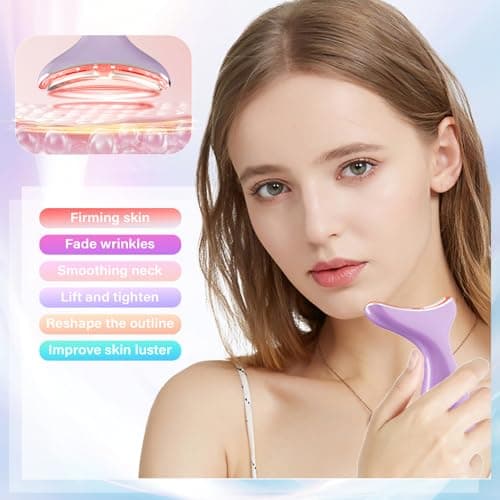 CNBHEABY Facial Massager, Portable Face Neck Massager Wand for Skin Care at Home - Thumbnail 2