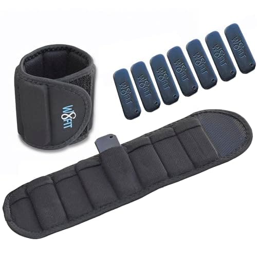 W8FIT Adjustable Wearable Wrist Arm Weights for Walking, Fitness, and Physical Therapy (3 LBS SET 1.5 LBS each) MEDIUM