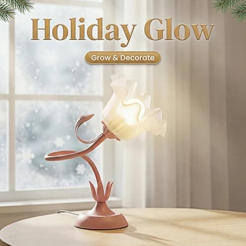 Table Top Grow Light for Indoor Plants – Decorative Desk Plant Light for Succulents Bonsai Cactus, Adjustable Desktop Grow Lights with Base, Cute Office Mini Grow Lamp - Thumbnail 4