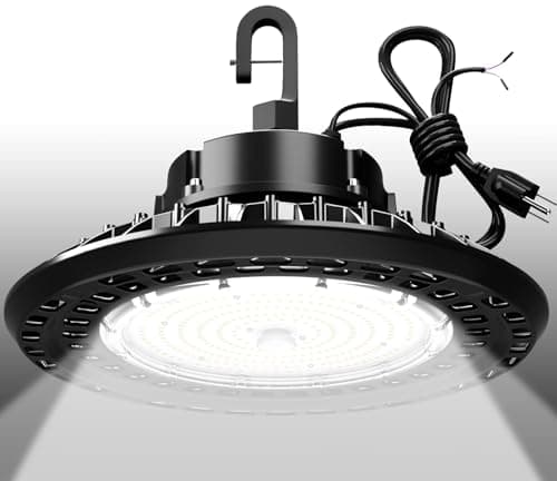 G GJIA Led High Bay Light 240W 36000LM 5000K UFO ETL Listed Commercial Lights, 1-10v Dimmer High Bay LED Light Warehouse Workshop 6' Cable 100-277V