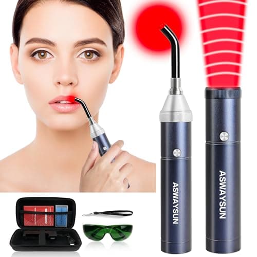 Infrared Red Light Device for Joints & Muscles, 460:630:660:850:900nm Cold Sore, Portable Near Infrared Wand for Face & Body Mouth Nose Effective 2 in 1 Modes
