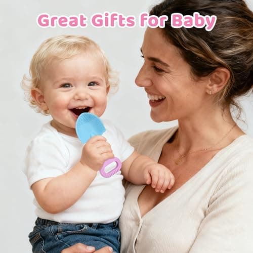 Gardening Tools Baby Teething Toys, Baby Essentials, Shovel & Rake Teething Toys for 3-6 6-12 Months, Food Grade Silicone Teether Infant Toy,First Gifts Christmas Stocking Stuffers for Babies BPA Free - Thumbnail 5