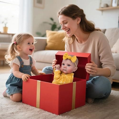 Milidool Lifelike Reborn Baby Dolls - 20 Inch Newborn Baby Doll Girl with Soft Weighted Body, Cute Soft Poseable Realistic Real Life Baby Dolls with Complete Accessories for 3+ Years Old Gifts - Thumbnail 3