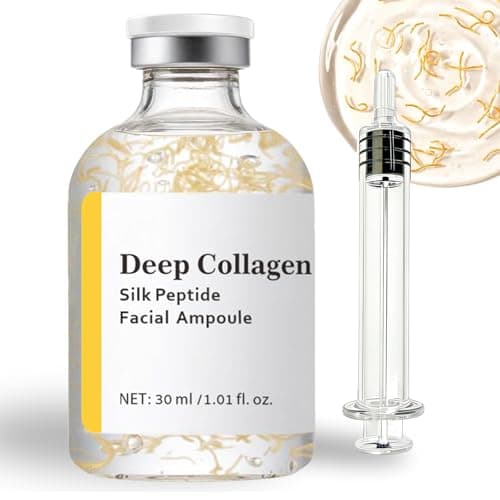 Silk Peptide Intensive Lifting Ampoule, Deep Collagen Serum, Anti-Aging, Hydrating, Wrinkles, Fine Lines, Radiance for Face Skincare, 1.01 Fl Oz / 30ML - Image 1