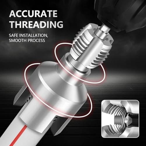Integrated Pipe Threading Tool, 1/2“ And 3/4” Drill Compatible Dual-Function Pvc Pipe Thread Cutter For Home Repair Tools (pipe tread cutting tool) - Thumbnail 3
