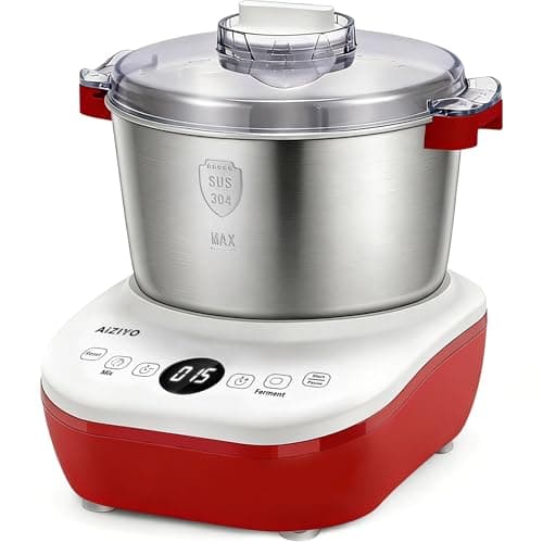 AIZIYO DoughChief, Electric Dough Mixer 7.4Qt with Ferment Function, Dough Maker 304 Stainless Steel Bowl, Microcomputer Control, Face-up Touch Panel, Easy To Clean for Bread & Pizza - Image 1