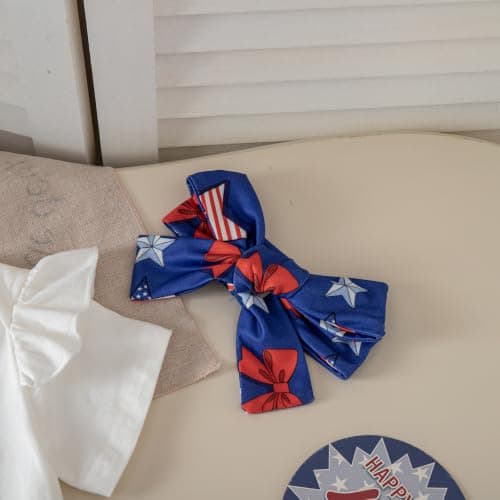 JiAmy Baby Girls My 1st Independence Day Outfit Newborn 4 Piece Romper Skirt Headband Legging Socks Set 3-6M - Thumbnail 6