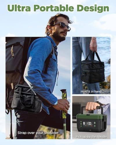 Genasmil Battery Powered Heated Lunch Box - 20000mAh Cordless Electric Lunch Box for Adults, 1.2L Stainless Steel Self-Heating Food Warmer with Removable Battery, Portable for Work, Office, & Travel - Thumbnail 6