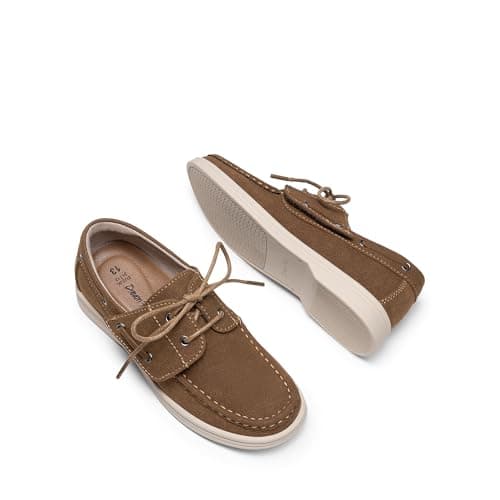 DREAM PAIRS Boys Dress Shoes Boat Shoes Slip on Loafers Casual School Shoes (Toddler/Little Kid/Big Kid),Size 12 Little Kid,Camel,KKUMLS2502 - Thumbnail 2