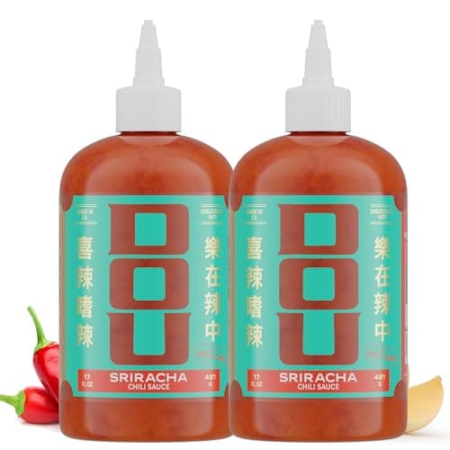 DOU by Uncle Chen Sriracha Hot Chili Sauce - Naturally Red, Fresh Jalapeño & Cayenne, 60-Year Family Recipe (2 Pack x 16oz) - Image 1