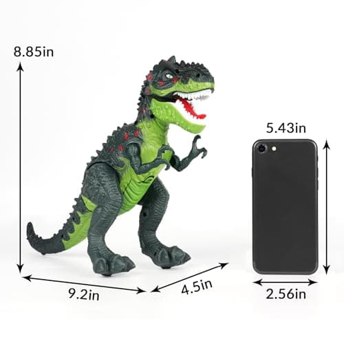 AHCo. Trex Dinosaur Toys for Kids 3-5, Small Electric Walking Tyrannosaurus Rex Dino for Toddler Boys, Best Gifts for Age 3 4 5 6 7 Year Old, Light, Sound & Spray - Thumbnail 6