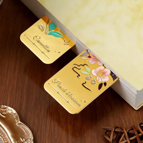 Kinsound Flower Book Marks with Tassel for Reading Women, Pretty Cute Hollow Butterfly Book Markers for Women, Kids,Teachers, Students, Reading Accessories Gifts for Book Lovers（3PCS-Style B） - Thumbnail 5