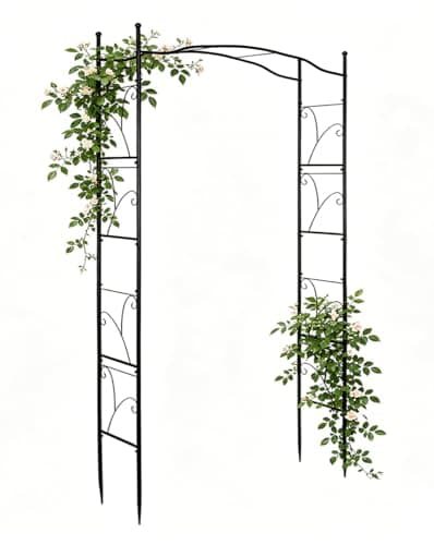 Garden Arbor 93" Arched Trellis for Climbing Plants - Image 1