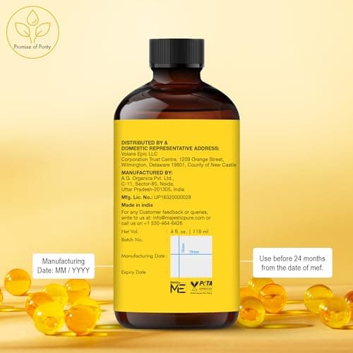 Majestic Pure Vitamin E Oil 4 Oz Vitamin E oil for Skin, Face Oil, Hair Oil and Body Oil- 100% Pure and Natural, 70,000 IU- Cold Pressed Hexane Free Non-GMO Gluten Free Formula - Thumbnail 6