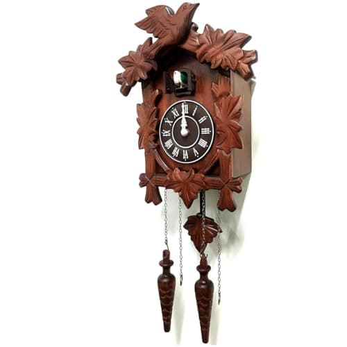 Rylai Vintage Cuckoo Clock Handcrafted Wooden Wall Clock for Home Décor - Thumbnail 3