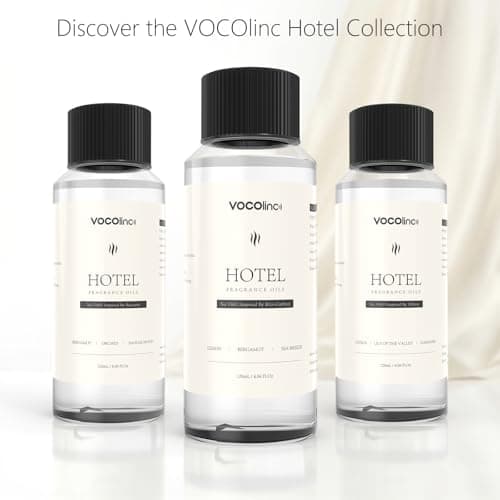 VOCOlinc Hotel Collection Diffuser Oil - White Tea - Inspired by Luxury Five Star Hotel Lobby Scent Oil for Waterless Oil Diffusers, Luxurious Scents of White Tea, Rose, and Sandalwood (4.06 OZ) - Thumbnail 5