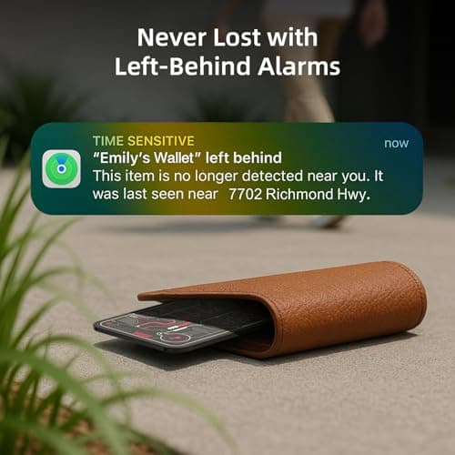 MFish Solar Wallet Tracker Card, Apple MFi Certified, Ultra-Thin 0.07" Find My Tracker for Wallet, IP68 Waterproof, Loud Alarm, Solar Powered, Works with Apple Find My (iOS Only) for car, Luggage - Thumbnail 4