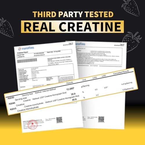 Nutravita Creatine Monohydrate Gummies for Men & Women-5g of Creatine Monohydrate per Serving - Sugar Free,Vegan, Mango Flavor, 120 Count - Thumbnail 2