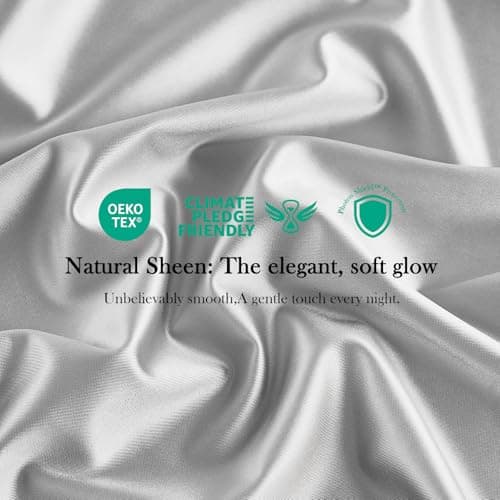 Avolare Cooling Pillow Cases Set of 2, Arc-Chill 3.0 Pillow Cases Standard Size for Hot Sleepers, Silky Gentle on Hair and Skin, Zippered, Machine Washable, (Silver Gray) - Thumbnail 6