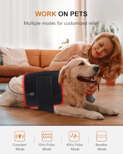 Red Light Therapy for Body, 31.5" x 11.8" Large Red Light Therapy Pad, 360 LEDs with 660nm Redlight & 850nm Infrared Light Therapy for Waist Back Shoulder Neck Pain Relief FSA Eligible - Thumbnail 6