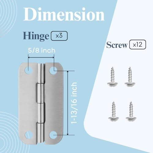 Cooler Hinges Replacement for Igloo Ice Chests - 3 Pack 316 Stainless Steel Cooler Hinge Kit for 25-165 Quart Coolers - Thumbnail 5