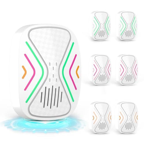 Ultrasonic Pest Control Repeller, Indoor Mouse Repellent for Rats, Mice, Rodents, Roaches, Cockroaches, Insects, and Mosquitoes – Electronic Plug-in Pest Repeller 6 Pack