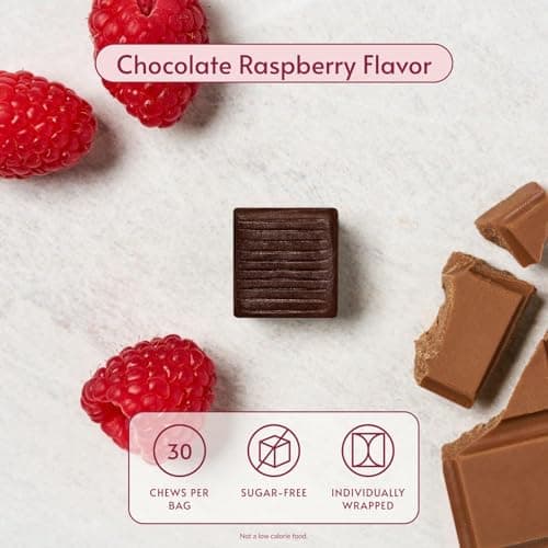 Bariatric Advantage Iron 30 mg Chewy Bite with Vitamin C - for Bariatric Patients - Sugar-Free - Chocolate Raspberry - 30 Count - Thumbnail 3