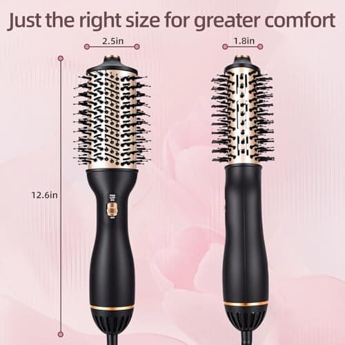Hupifaz Hair Dryer Brush & Straightening Brush Set, Ionic Styler and Heated Hair Tool, Blow Dryer Brush and Hot Air Straightener for Effortless Styling, Frizz-Free Volume - Thumbnail 4