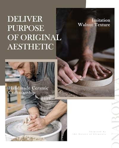 Essential Oil Diffuser -280ml Ceramic Diffuser for Large Room&Commercial Use, 2.4MHz Cool Mist Humidifier & Independent Decorative Light & Aromatherapy Diffuser,2 Mist,Timer,Auto-Off - Thumbnail 4