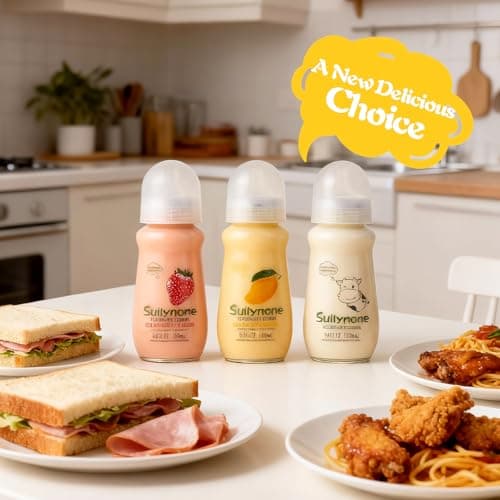 280ml Yogurt Drink Reusable Glass Bottle, 3-Pack Mixed Flavors Drinkable Yogurt - Fun Gift Box, Birthday & Holiday Present. - Thumbnail 2