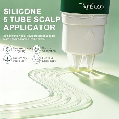 Hair Density Serum, Rosemary Biotin Scalp for Thinning Hair, Peptide Hair Growth Helps Reduce Shedding, Niacinamide and Caffeine Hair Loss Serum, Silicone Scalp Applicator, 2.0 fl oz - Thumbnail 5