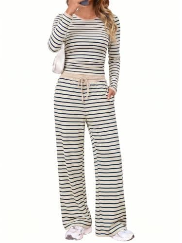 Casly Lamiit 2 Piece Lounge Sets Women Fall 2026 Vacation Travel Outfits - Thumbnail 2