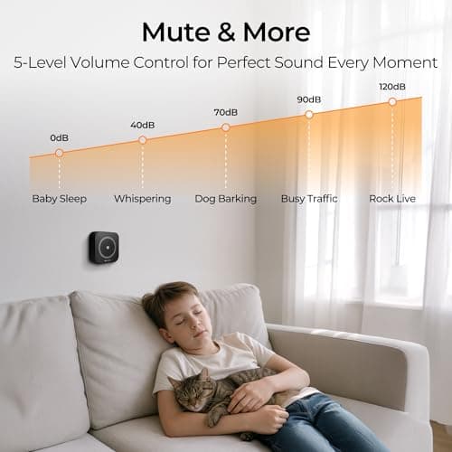 Wireless Doorbell 1000Ft Long Range, Easy installation, Waterproof, 63 Adjustable Chimes, Suitable for Infant Sleep and Elderly Assistance, 6 Lighting Colours Kind for Hearing-Impaired - Thumbnail 6