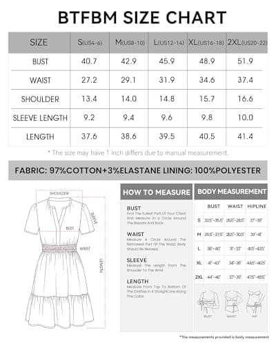 BTFBM Summer Dresses for Women 2026 Lightweight Casual Short Sleeve Floral Mini Dress A Line Beach Vacation Sundress(Black Purple Flower, Small) - Thumbnail 6