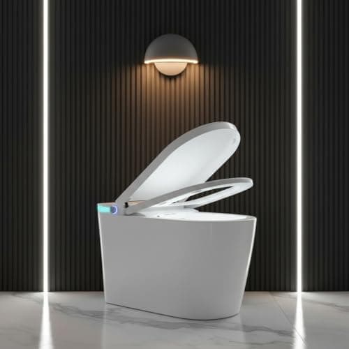 SmartWhale Electric Smart Toilet with Bidet Built In, ADA 17.6” Comfort Height for Modern Homes, Tankless One Piece, Water-Saving, Heated Seat, Warm Water, Air Dryer, Auto Lid, 1000g Flush - Image 1