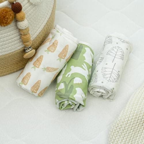 GLLQUEN BABY Swaddle Blanket Sleep Sacks for Newborn - Baby Swaddles 0-3 Months, 3-Pack Newborn Swaddling Sack, Cute Rabbit,Swaddle Wrap, Baby Essentials, Registry & Gift (Small/Medium) - Thumbnail 6