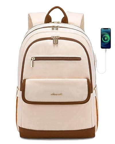 LOVEVOOK Laptop Backpack for Women,17.3 Inch Fashion Travel Backpack with USB,Large Capacity Backpack Purse,Water-resistant fits College Work Business Travel - Image 1