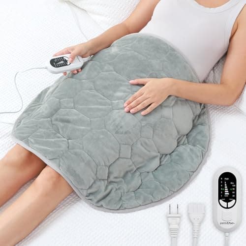 immtree Weighted Heating Pad for Deeper Pain Relief, 5lbs XXXL Size(29x24) with Fast Heat Technology, Heated Blankets for Adults, Relief for Back and Shoulder and Knee