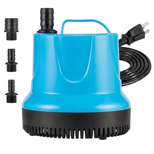PANRANO Submersible Water Sump Pump, 660GPH Small Pond Pump with 6FT Power Cord, Electric Water Draining Pump for Bathtub Pool Fish Tank, Blue - Image 1