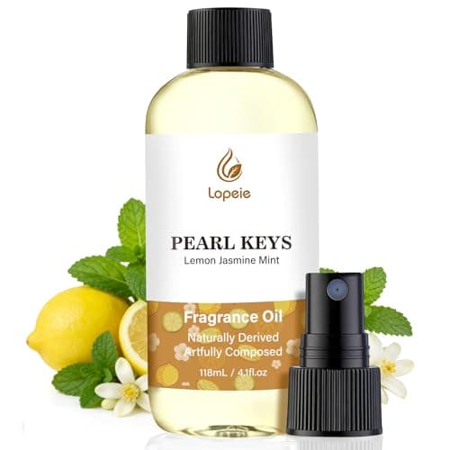 Lopeie Ritzy Luxury Hotel Diffuser Oil – Lemon Jasmine Mint for Ultrasonic & Waterless Diffusers – Long-Lasting Essential Oil, Air Freshener & Room Spray, 4.1 Fl Oz - Image 1