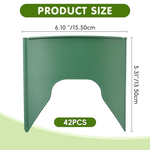 42pcs 13.5 inch Planting Grow Ring, Plant Growing Rings, Adjustable Round Tree Rings, Planting Protective Edging for Outdoor Vegetables, Herbs, Flowers - Thumbnail 3