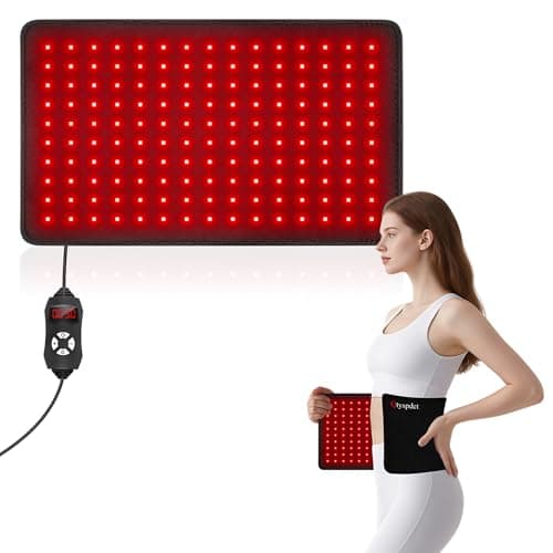 Red Light Therapy for Body, 660nm 850nm 20" LED Large Infrared Redlight Therapy Wrap Belt Pad for Neck Shoulder Back Knee Muscle