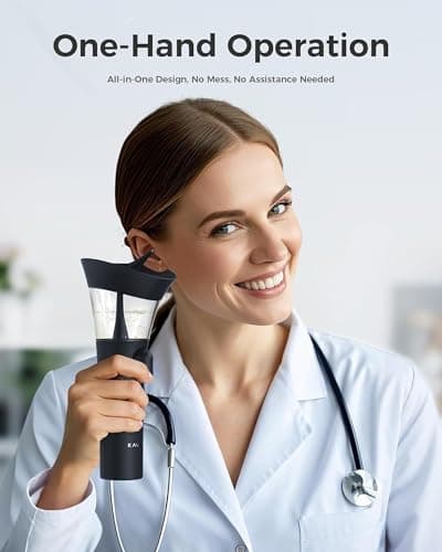 KAUGIC Manual Ear Wax Cleaner – Safe, Comfortable & Easy to Use Seamless One-Hand Operation, Dark Blue - Thumbnail 2