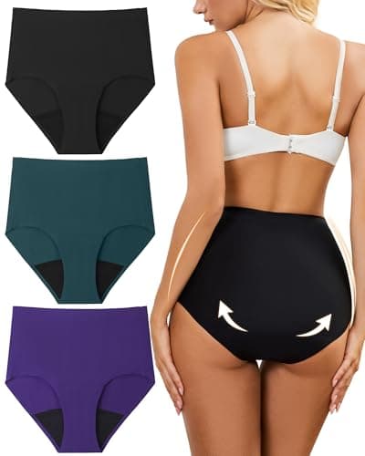 anthuth Period Underwear for Women High-Waist, Leakproof Reusable Panties for Heavy Flow & Bladder Leak Incontinence - Image 1