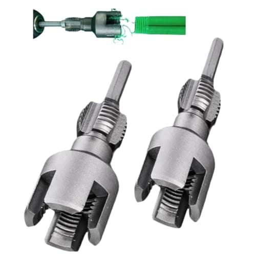 Integrated Pipe Threading Tool, 1/2“ And 3/4” Drill Compatible Dual-Function Pvc Pipe Thread Cutter For Home Repair Tools (pipe tread cutting tool)