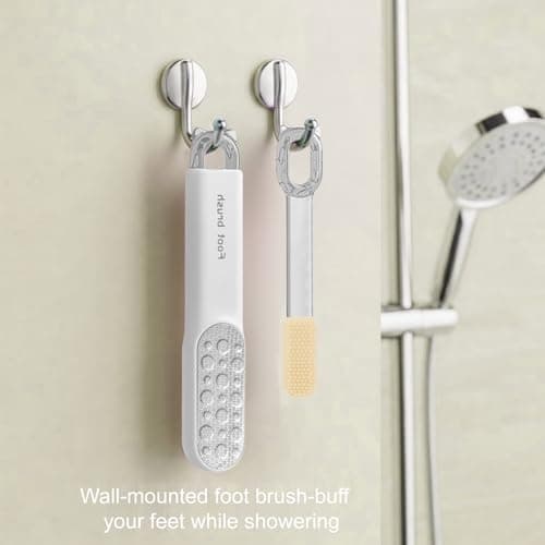 Stainless Steel Foot File, 2-in-1 Sided Pedicure Callus Remover (White) - Thumbnail 6