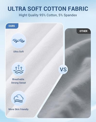 UPTRIS Boxer Briefs for Men Pack，Cotton Short-leg Mens Boxer Briefs Ultra Soft Underwear, 5 Packs No Riding Up Mens Underwear Comfort Moisture-Wicking and Breathable - Thumbnail 3