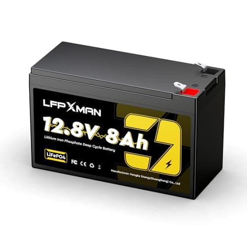 LFPXMAN 12V 8Ah LiFePO4 Battery Better Replacement Solution for Lead Acid Battery, LFP Battery Designed to Replace SLA Battery, for Ride on Toy, Small UPS, Lighting, Fish Finder